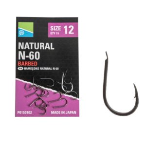 PRESTON NATURAL N-60 HOOKS