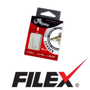 FILEX SNELLED HOOKS ZANDER - VEZANE UDICE