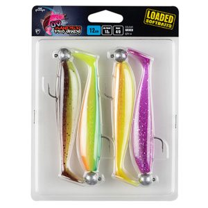 FOX RAGE ULTRA UV ZANDER PRO SHAD LOADED LURE PACKS