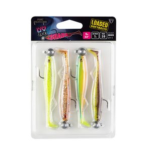 FOX RAGE ULTRA UV SLICK SHAD LOADED LURE PACK 11CM / 10GR - 3/0