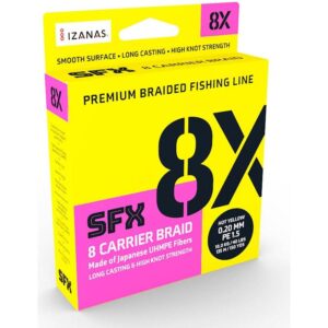 SUFIX SFX 8X CARIER BRAID - HOT YELLOW