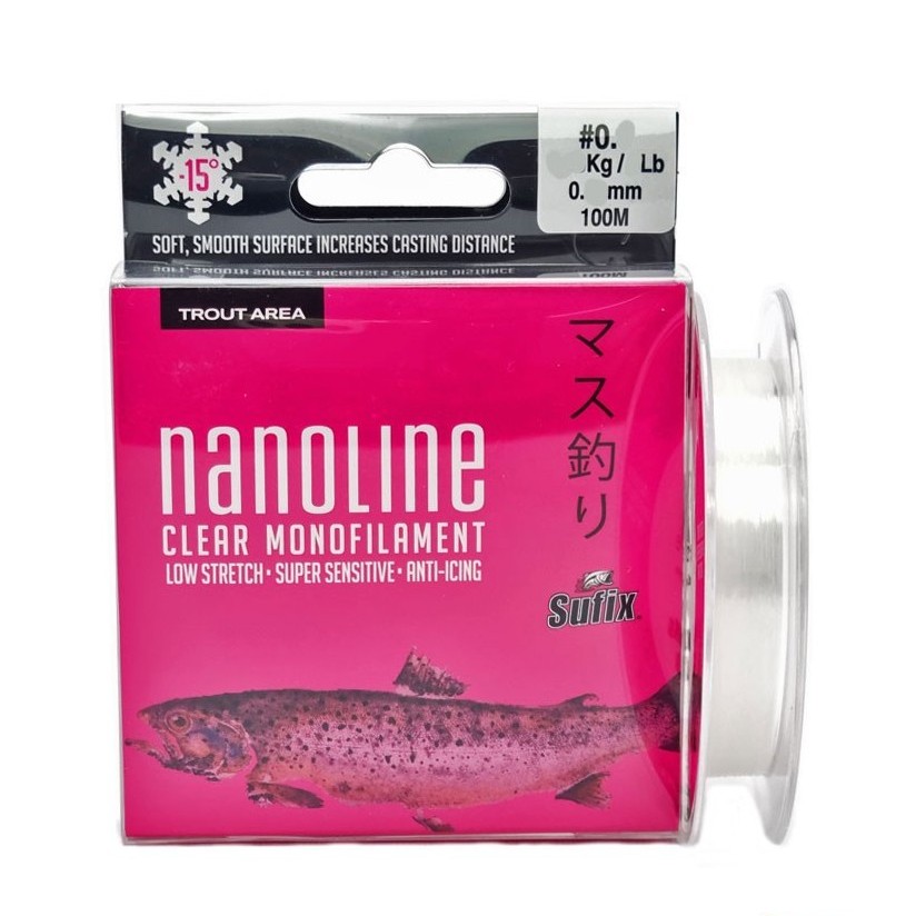 SUFIX NANOLINE MONOFILAMENT 100M / CLAER